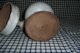 Antique Primitive Early White Painted Wooden Spice Jar Bowl With Lid Primitives photo 9