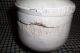 Antique Primitive Early White Painted Wooden Spice Jar Bowl With Lid Primitives photo 8