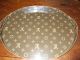 Vintage Louis Vuitton Lv Large Oval Serving Or Coffee Table Tray With Handles Metalware photo 1