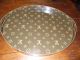 Vintage Louis Vuitton Lv Large Oval Serving Or Coffee Table Tray With Handles Metalware photo 5