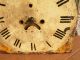 19th Century Antique Grandfather Clock Parts~metal Face,  Clockworks~rabbit Hunter Clocks photo 2