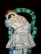 Adorable Antique German Porcelain Bisque Little Girl High Chair Figurine Figurines photo 1