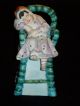 Adorable Antique German Porcelain Bisque Little Girl High Chair Figurine Figurines photo 2