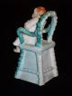 Adorable Antique German Porcelain Bisque Little Girl High Chair Figurine Figurines photo 5