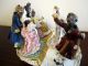 Volkstedt Musical Grouping Antique,  Very Large,  Amazing Condition,  100 Years Old Figurines photo 11