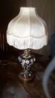 Capodimonte Black Lamp Vintage With Antique Shade Lamps photo 2