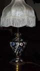 Capodimonte Black Lamp Vintage With Antique Shade Lamps photo 3