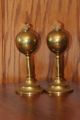 Rare Antique Whale Oil Brass Lamp Set.  Late 1700 ' S - Early 1800 ' S.  Gorgeous Lamps photo 3