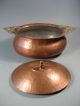 Fine American Copper Plated Lidded Tureen W/ Brass Acanthus Leaf Decor 20th C. Metalware photo 2
