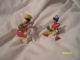 Set Of 2 Clay Hand Painted Clown Figurine Collectibles Artisit/date Unknown Figurines photo 2