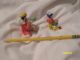Set Of 2 Clay Hand Painted Clown Figurine Collectibles Artisit/date Unknown Figurines photo 3