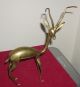 Vintage Heavy Copper Gazelle Figurine Metalware photo 2