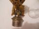 Antique Rochester Style Miniature Banquet Oil Kerosene Lamp Metal Font,  Chimney Lamps photo 3