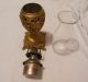 Antique Rochester Style Miniature Banquet Oil Kerosene Lamp Metal Font,  Chimney Lamps photo 4