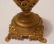 Antique Rochester Style Miniature Banquet Oil Kerosene Lamp Metal Font,  Chimney Lamps photo 8