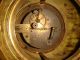 Large Antique 3 Piece Gilt Bronze Clock Set French Clocks photo 9