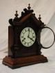 Antique German Hamburg Amerikanische Parlor Clock 1ms Clocks photo 4