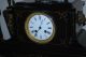 Antique French Marble/slate Clock Runs,  Spelter Clock Topper Clocks photo 2