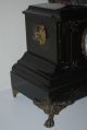Antique French Marble/slate Clock Runs,  Spelter Clock Topper Clocks photo 6