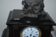 Antique French Marble/slate Clock Runs,  Spelter Clock Topper Clocks photo 7