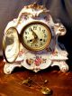 Antique Porcelain Mantel Clock French France Clocks photo 7