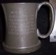 Vintage Pewter Trophy Mug Engraved With 6 Different Winners Names And Dates Metalware photo 1