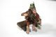 Antique Vienna Austrian Cold Painted Bronze Monkey Playing Violin Metalware photo 1