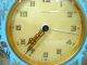 Antique/vtg Art Deco Kienzle Germany Aqua Enamel/brass Alarm Clock Fix Or Parts Clocks photo 1