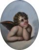 Raphael’s Cherubim Putti Angel Sistene Madonna Painting On Porcelain Kpm Meissen Other photo 1