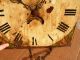 Antique Grandfather Clock Face,  Clockworks~hand Painted Hunter Shooting Bird Clocks photo 2