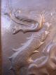 Vintage Winged Griffin/dragon Copper Shield Crest Metalware photo 4