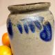 Antique Stoneware: 1/2gal.  Pa Storage Jar W/ Cobalt Dangling Hearts,  19thc. Crocks photo 9