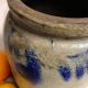 Antique Stoneware: 1/2gal.  Pa Storage Jar W/ Cobalt Dangling Hearts,  19thc. Crocks photo 10