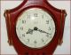 German 1962 Junghans Unusual Ato - Mat 7 Jewels Wooden & Brass 14.  5  Wall Clock Clocks photo 1