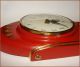 German 1962 Junghans Unusual Ato - Mat 7 Jewels Wooden & Brass 14.  5  Wall Clock Clocks photo 4