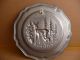 Antique French Pewter Plate Charger Doe & Fawn Metalware photo 3
