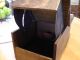 Old Early Wooden Voting Box With A Ball And A Black Square And A Black Checker Boxes photo 8