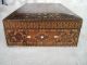 Antique Ornate Folk Ark Box With Wood & Shell Inlays Boxes photo 2