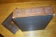 Vintage Decorative Leather - Look Lided Wooden Box Boxes photo 3