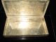 Antique Metal Silver - Tone Cigarette Box From The 1960 ' S Metalware photo 1
