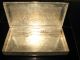 Antique Metal Silver - Tone Cigarette Box From The 1960 ' S Metalware photo 2