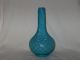 Victorian Mt.  Washington Blue Cut Velvet Diamond Quilted Stick Or Bottle Vase Vases photo 1