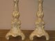 2pc.  Pair Vintage Porcelain With Gold Hand Engraving Table Lamps With Shade Lamps photo 1