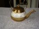 Vintage Decorative Brass & Mother Of Pearl Tea Pot,  Sugar And Candle Sticks Metalware photo 8