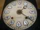 Antique Tall French Mobier Wag On The Wall Clock 2 Weights Porcelain Numbers Clocks photo 9