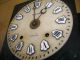 Antique Tall French Mobier Wag On The Wall Clock 2 Weights Porcelain Numbers Clocks photo 10