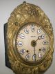 Antique Tall French Mobier Wag On The Wall Clock 2 Weights Porcelain Numbers Clocks photo 2