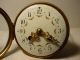 Antique French Clock Movement C 1900 Cream Enamel Dial N°73// Hole:4.  21 