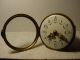 Antique French Clock Movement C 1900 Cream Enamel Dial N°73// Hole:4.  21 