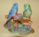 Vintage Japan Porcelain Ceramic Pottery Lovely Pair Parakeets Bird Figurine Figurines photo 1